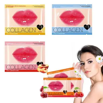 

Crystal Collagen Lip Plumper Mask Honey Lip Mask Pads Enhancer Patch Care Aging Anti Gel Lips Scrub Wrinkle Moisture H6O0