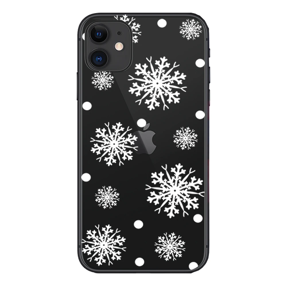 Мягкий силиконовый чехол для Apple iPhone 8 7 7Plus 6 6S 5S SE чехол s i Phone X XS Max XR 11Pro оболочка Рождественская елка снежинка - Цвет: 07