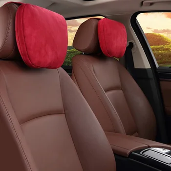 

Comfortable Car Pillow Suede fabric Four seasons Headrest Neck Universal