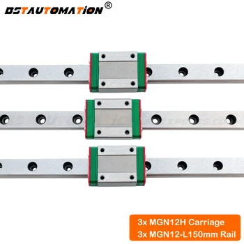 

Linear rail 3pcs MGN12 150mm Linear Guide with MGN12H block bearing slide for CNC parts