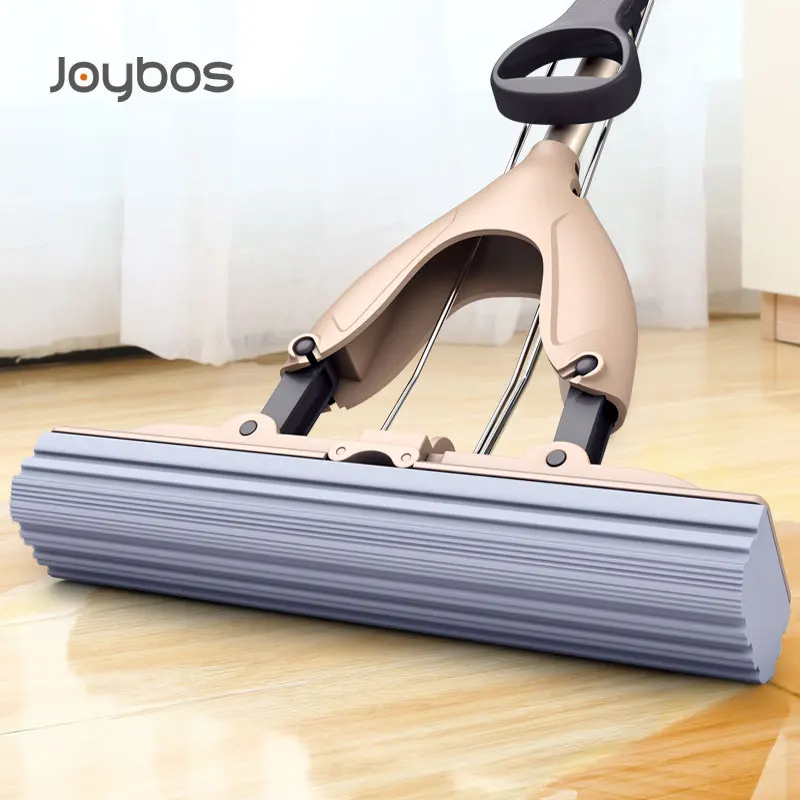 JOYBOS Sponge Head Floor Mop Retractable Half Folding Water Absorbent