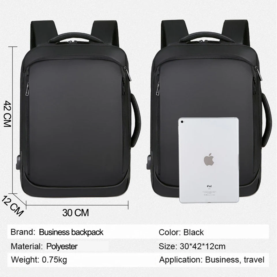 Рюкзак Для Ноутбука Мужской водонепроницаемый с usb зарядкой|Рюкзаки| |