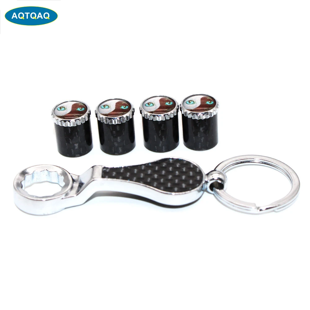 5 шт./компл. эмблема кошачий Стиль Авто колеса шины воздушный клапан колпачки с