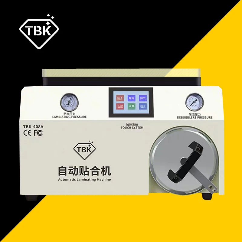 TBK 408A 15 дюймов вакуумный насос LCD ОСА ламинатор дебарботер в одной машине для