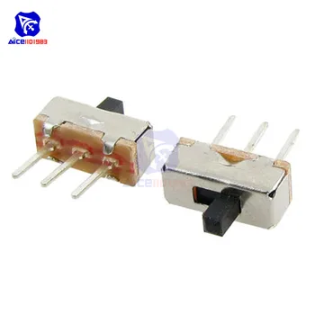 

diymore 20PCS/Lot 3 Pin SS12D00G3 2 Position SPDT 1P2T PCB Panel Mini Vertical Slide Switch