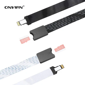 

Onvian Micro SD Female to Micro SD Male Extension Cable TF to TF Card Reader Flexible Extender Adapter for Car GPS 3D Printer TV