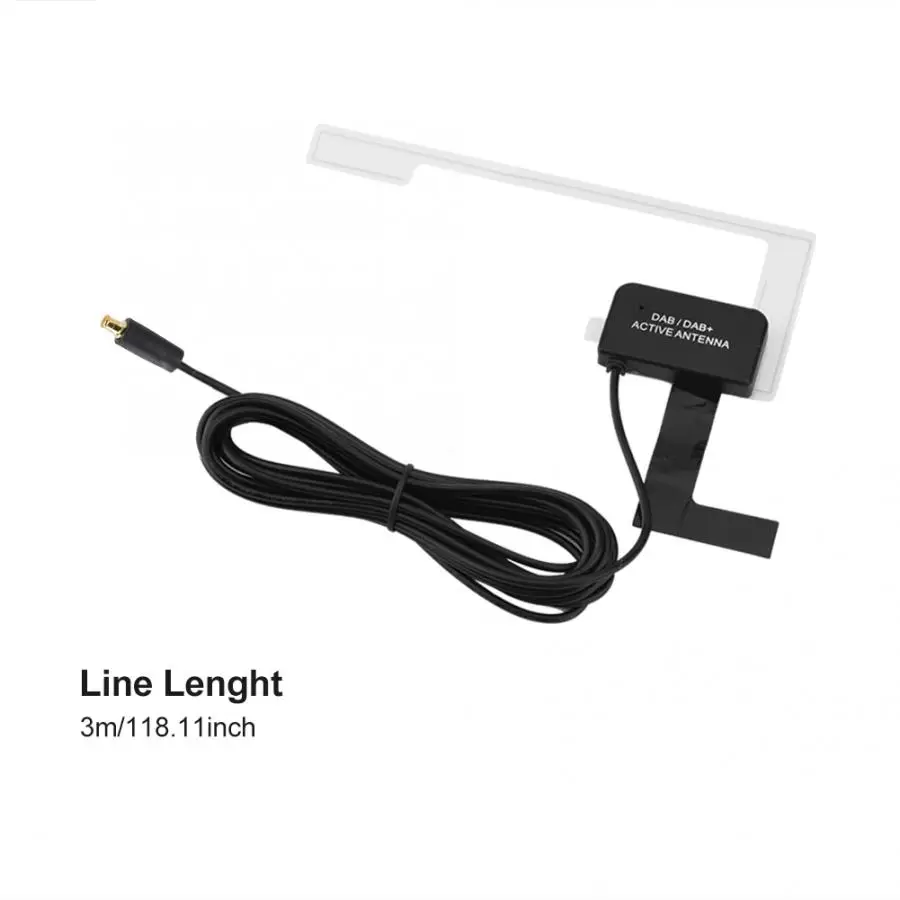 Portable DAB DAB+ Digital Car Radio Aerial Antenna Glass Mount MCX Male Plug | Электроника