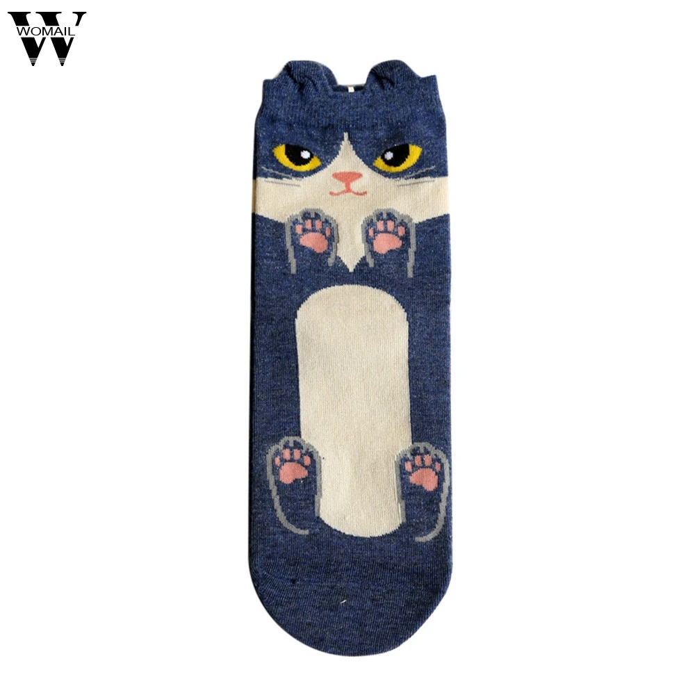 Womail, женские милые носки с животными из мультфильмов, женские носки, теплые мягкие хлопковые носки для девушек