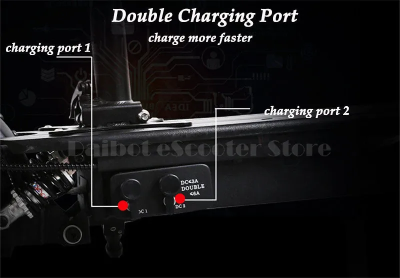 Electric Bike 1000W 48V Two Wheels Foldable Electric Scooters 10 Inch 52V Portable Kick Scooter For Adults (5)