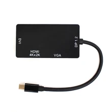 3 в 1 Mini Displayport к HDMI VGA DVI Кабель-адаптер 1080P MNDP к HDMI конвертер для Macbook Pro Air проектор камеры