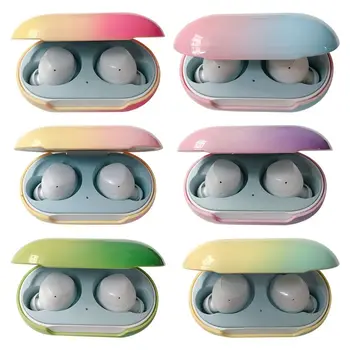 

Gradient Color Protective Case Hard PC Shell Earphone Cover for Samsung-Galaxy Buds/Buds+ Bluetooth Headset Charging Box