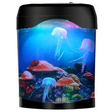Банка для Медузы ночные светильники морской мир плавание настроение свет светодиодный Красочный аквариум ночные светильники детская лампа декоративная лампа