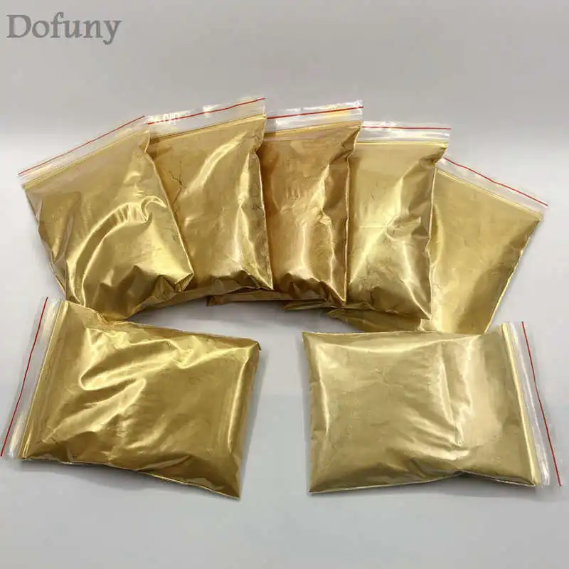 Nail Powder 50g Royal Gold Powder Pigment Nail Art Craft Classical Golden Glitter Powder Flash Dust Decoration Paint Coating