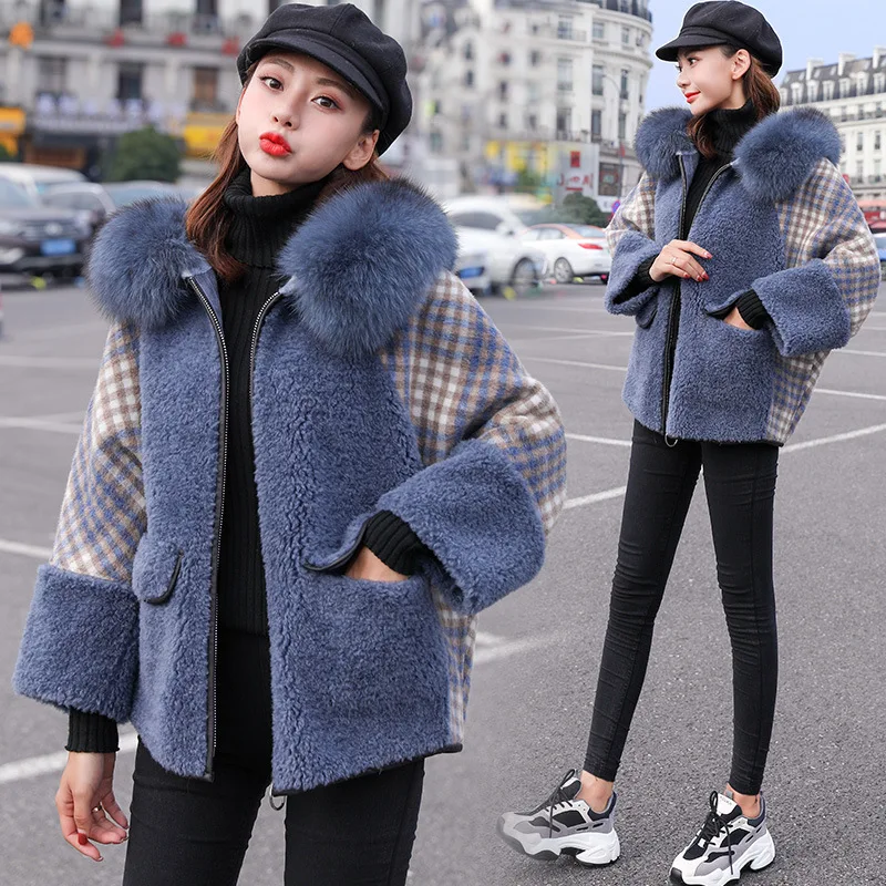 

Woolen Jacket Women's Mid-length Autumn & Winter 2019 New Style Lambs Wool Thick Short-height Cloak Woolen Overcoat