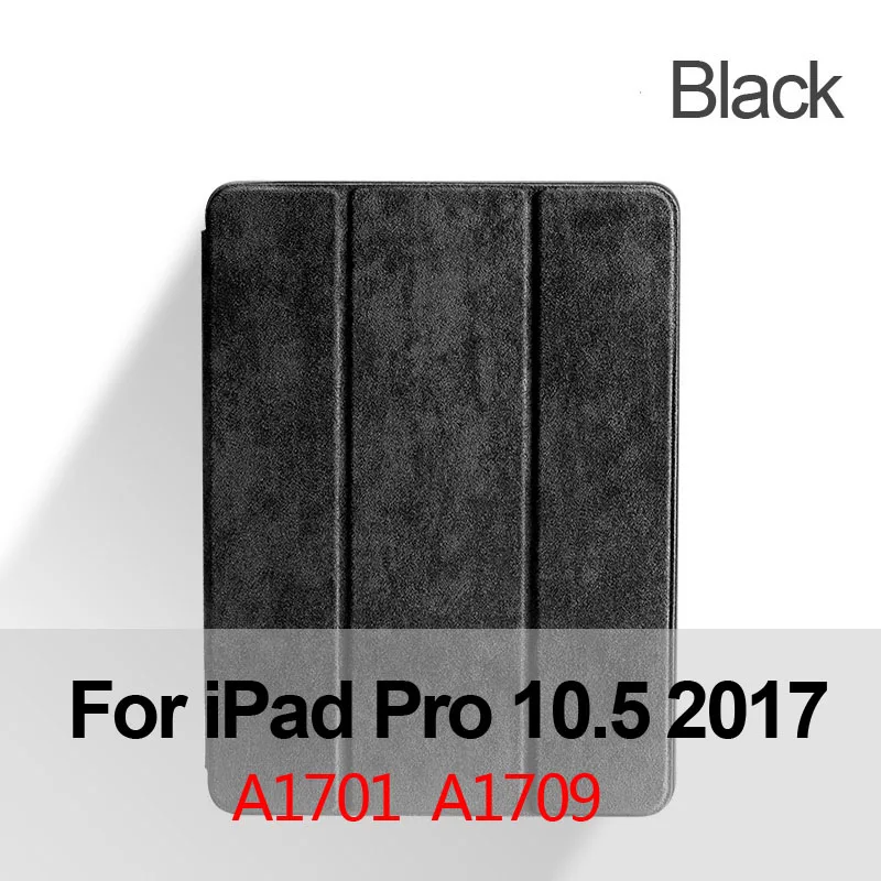 Для iPad Pro 10,5 Чехол iPad Air 3 чехол Alcantara роскошный корпус замшевый Чехол Smart Cover для iPad 10,2 7th Funda - Цвет: Black Pro 17 10.5