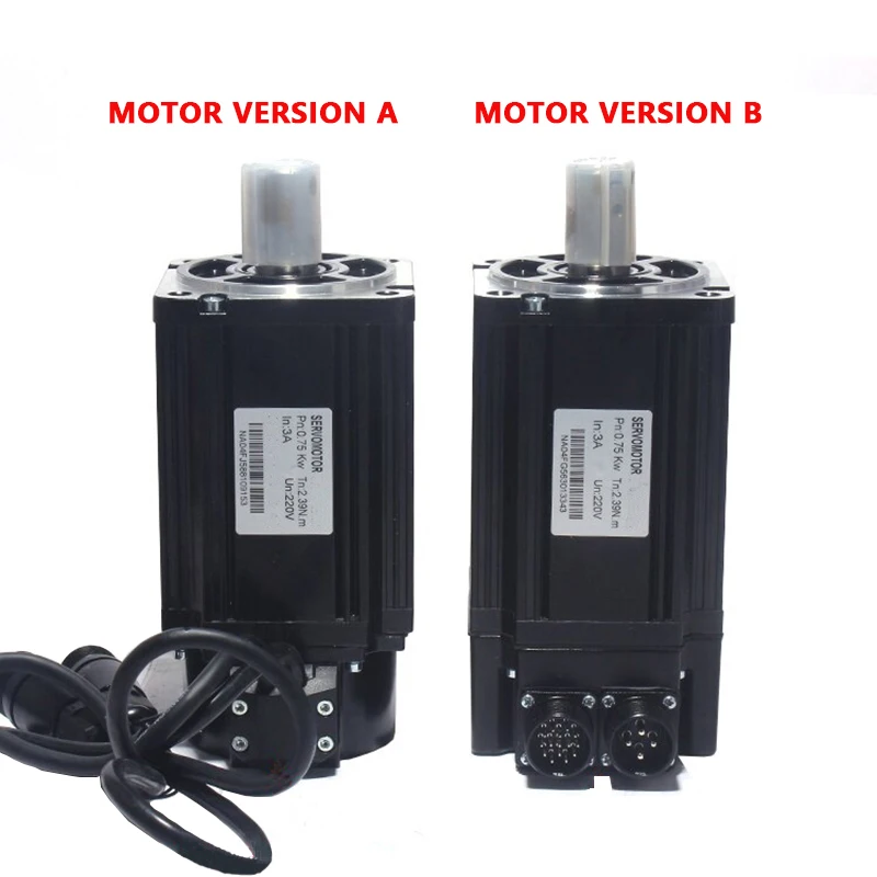 모드버스 220V 750W 80ST-M02430 AC 서보 모터, 3000RPM 2.39N.M 서보 모터, 단상 AC 드라이브, 영구 자석 매칭 드라이브