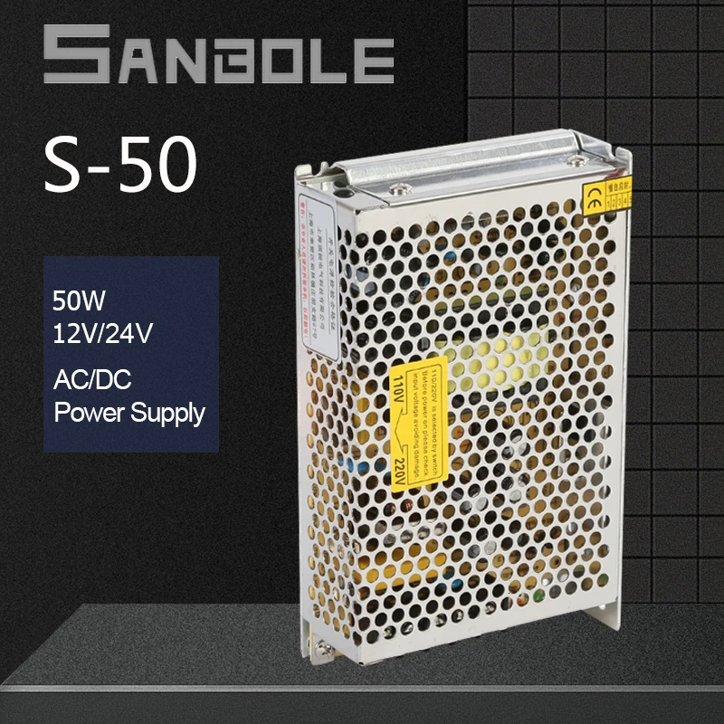 

Switch Power Supply 24V2A50W Industrial Control Monitor Security Defence Led Lamp Advertisement Screen S-50-24