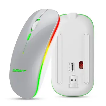 

2020 2.4G and Bluetooth 5.1 Dual Mode Charging Wireless Mouse Silent Mouse bluetooth mouse with 500mAh battery for pc laptop