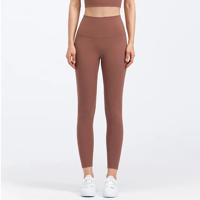 Lulu Quality Leggings Sport Women Fintess Tight High Waist Yoga Pant Butter Soft Gym Clothe 100%squat Proof Compression Athletic Coal bamboo