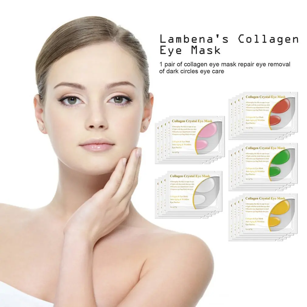 

1pair Collagen Protein Eye Mask Eye Patches Removal Dark Circle Anti-Aging Anti-wrinkle Moisturizing Facial Firming Eye Care New
