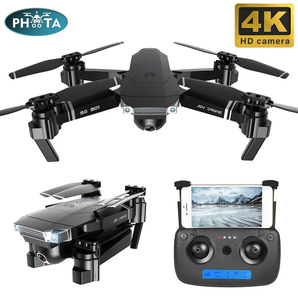 2019 SG901 Drone 4K 1080P HD Dual Camera Follow Me RC Quadrocopter 50x Zoom FPV wifi Drone with camera Selfie Dron Gift For Kid