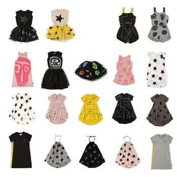 

Toddler Vestidos 2020 Toddler Girl Dresses Unicorn Party Robes Skull pattern Hoodies Dresses Overalls Baby Girl Linen Dress