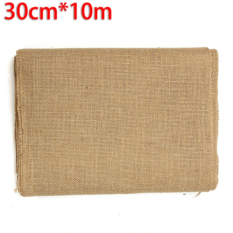 

10M Burlap Ribbon Roll Hessian Jute Cloth Rustic Wedding Party Decor Handmade Wedding, Home,party Or Any Occasions