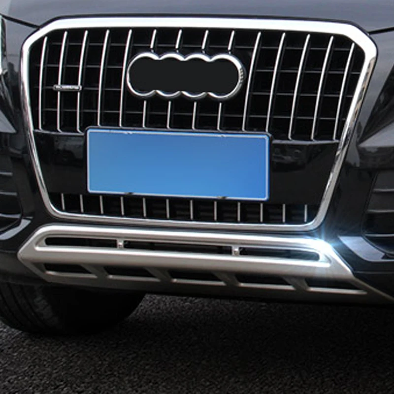Для Audi Q5 B8 B9 2012- автомобильный Стайлинг передний капот Бампер Защитный чехол для крыла порога крышка рамка отделка наклейка аксессуары