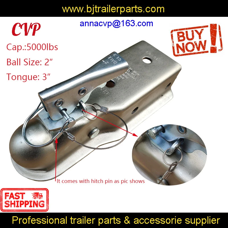 Cvp トレーラーカップリング 2 3 ボールヒッチバックトレーラーオス舌 3 5000 ポンド トレーラー部品 Parts Tongue Parts Trailercoupling 5 5 Aliexpress