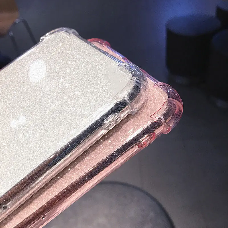 Shimmering Glitter Transparent Soft Phone Case Cover