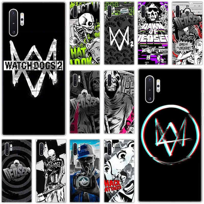 Watch Dogs 2 Dedsec силиконовый чехол для Samsung Galaxy S10E S10 5G S9 S8 S7 Edge Note 10 плюс 9 A9 A8 A7 A6 2018 A5 2017