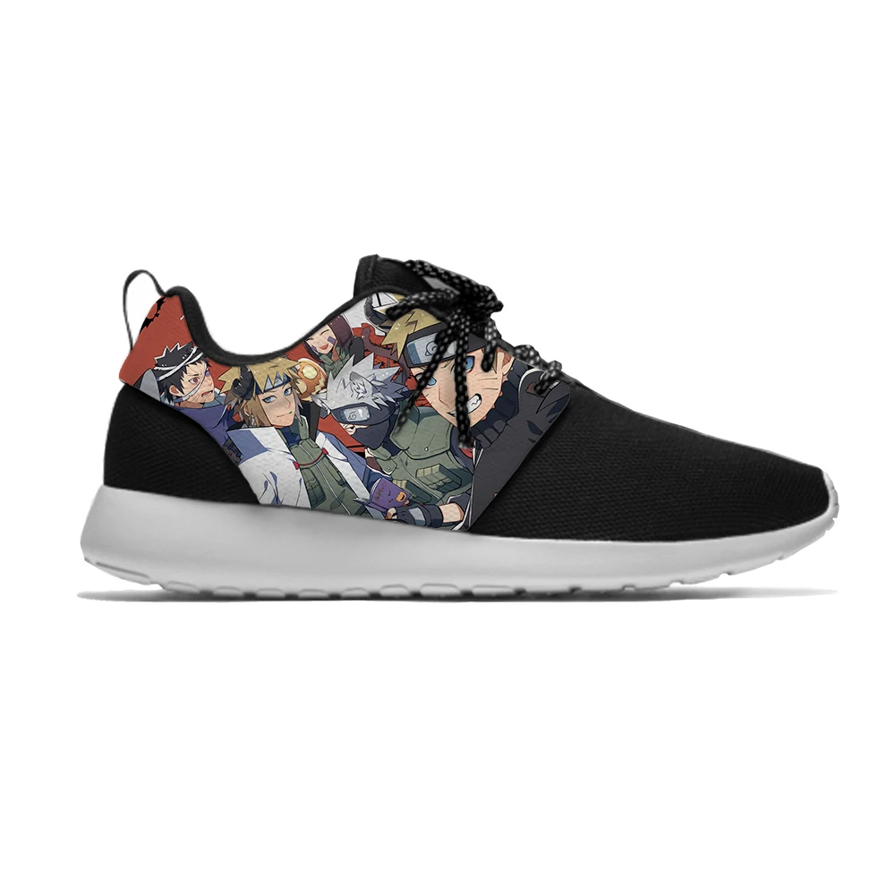 Naruto2 Японские Аниме Наруто Узумаки Популярные Модные забавные детские спортивные кроссовки повседневные дышащие кроссовки с 3D принтом для мальчиков и девочек - Цвет: Naruto2