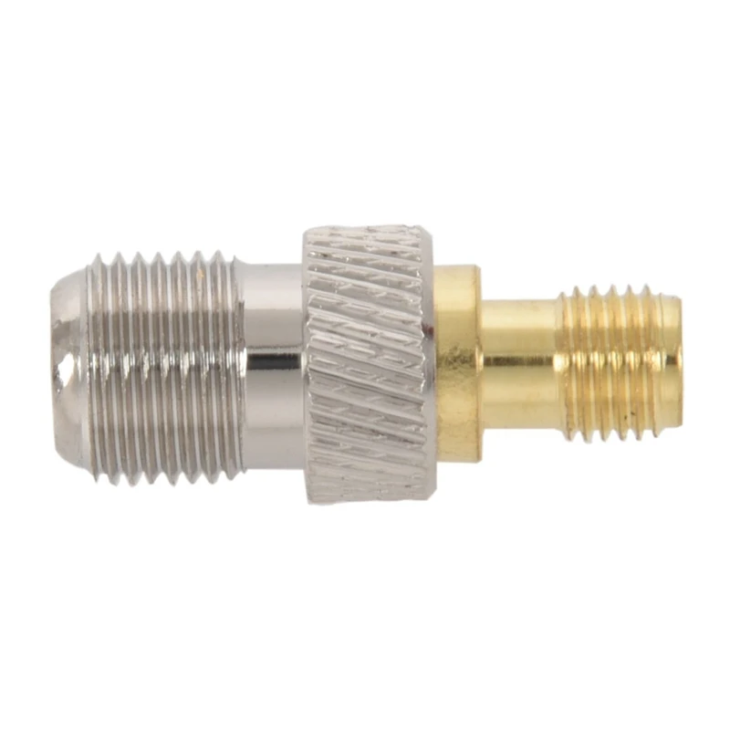 NEW 2Pcs RF Coaxial Coax Adapter: 1Pcs SMa Male To F Female& 1Pcs SMa Female To F Female,Silver