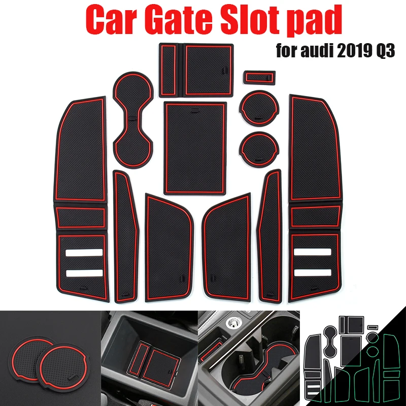 

Car Interior Accessories Door Storage Mat Gate Slot Mat Coaster Mat Dust-Proof Anti-Slip For Q3 2019 Car Styling 12pcs/set