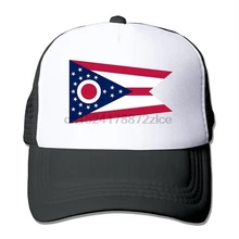 Флаг Огайо модные сетчатые Шляпы Дальнобойщик Кепка