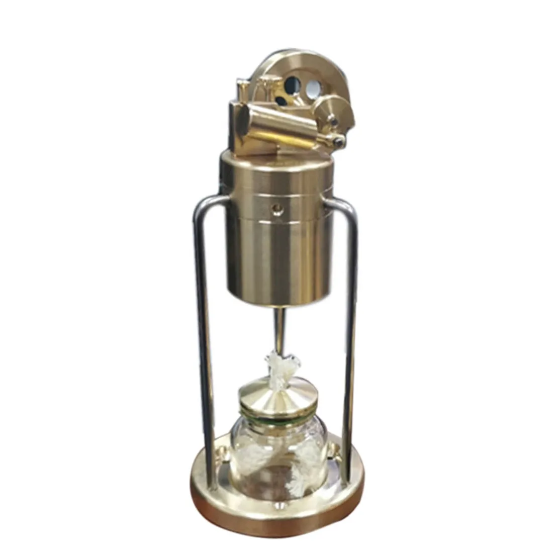 

Mini Three-Legged Swing Steam Engine Model Single Cylinder Steam Engine With Boiler Model Educational Toy Gift For Kids Adult