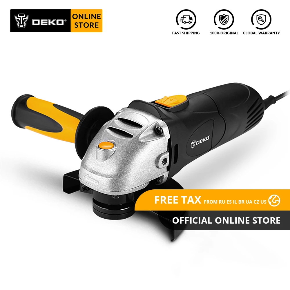 DEKO DKAG25LD1/2 Angle Grinder Cutting and Grinding Machine Polisher for Home DIY Metal Wood Abrasive Processing Variable Speed|Точильные камни| | АлиЭкспресс
