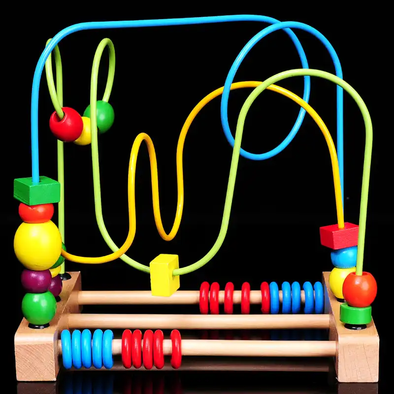 wooden bead baby toy