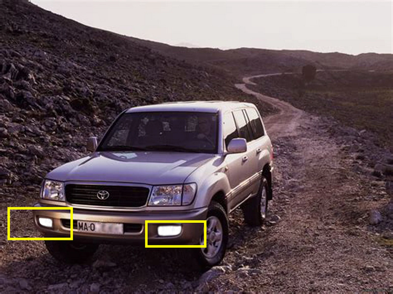 Для Toyota Land Cruiser Amazon 98-07 передний противотуманный светильник лампы 45 Вт Светодиодная лампа Samsung L& R
