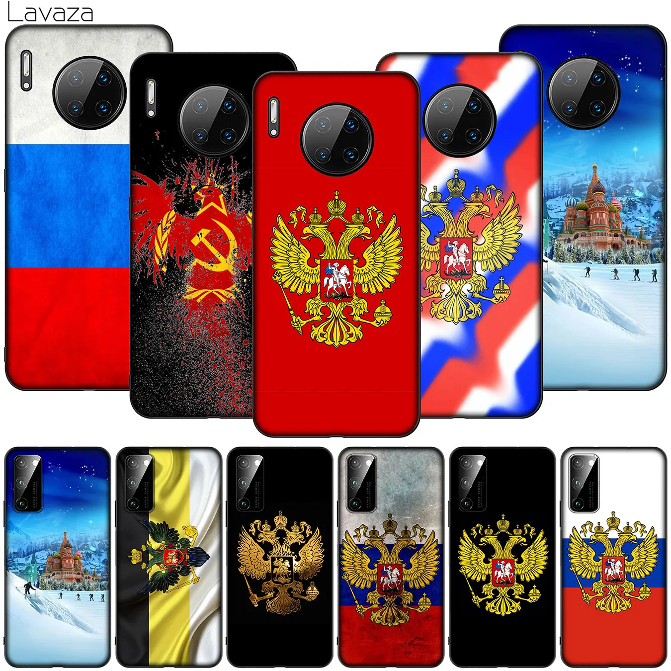 Мягкий силиконовый чехол с флагом Российской Федерации для Huawei Mate 30 20 10 Pro Lite Y6 Y7 Y9