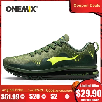 

ONEMIX Men's Sport Running Shoes Music Rhythm Men Sneakers Breathable Mesh Outdoor Athletic Shoe Light Male Jogging Shoe 39-47