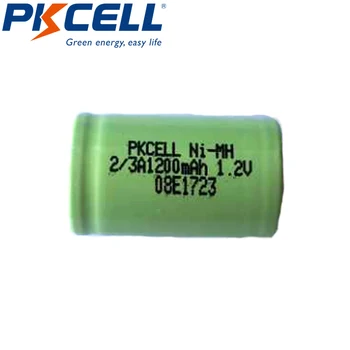 

100pcs 2/3a 1200mah nimh battery indurstry 1.2v flat top for DIY