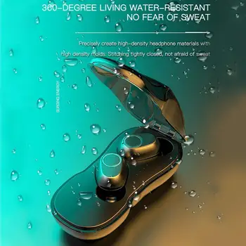 

B02 Bluetooth Wireless Headphone Car Shape Design Waterproof Stereo Earphones Display Headset Power Fashion HD Binaural Cal