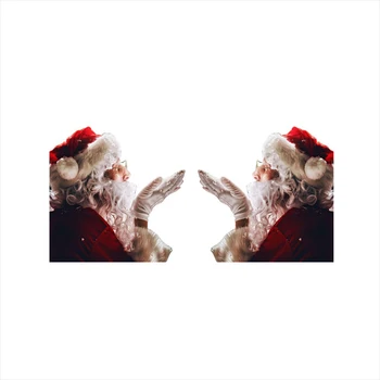 

New Christmas Festival Decorations Santa Cute Car Stickers and Decals For Car Xmas Rear Windshield Window Waving Wiper Stickers