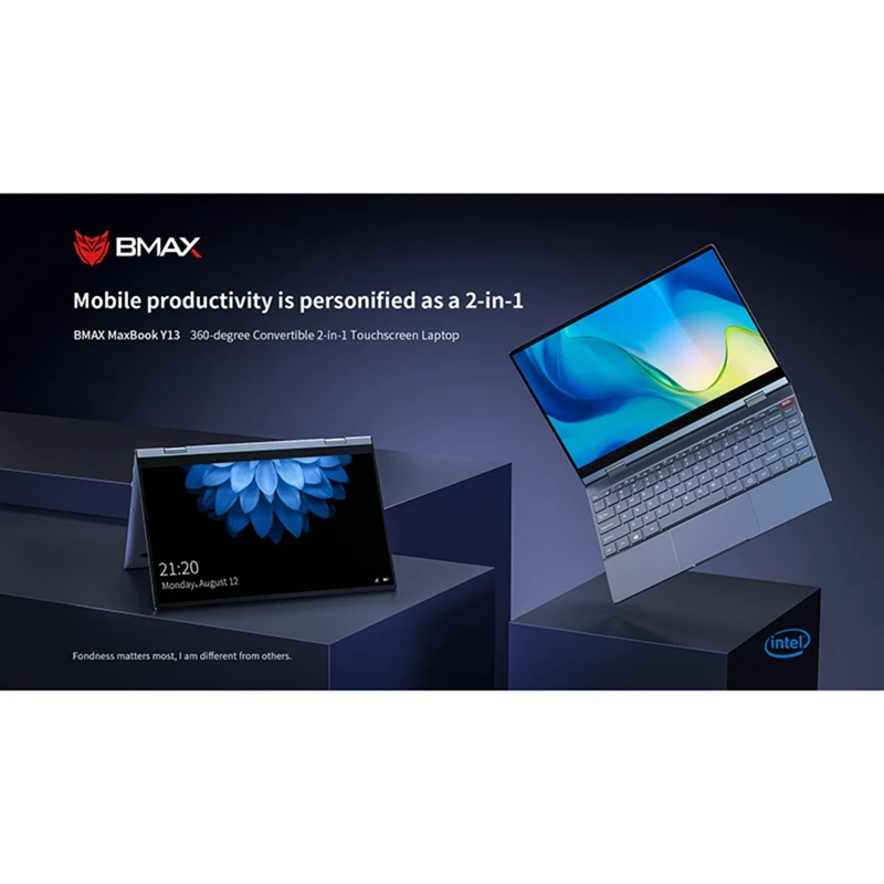 BMAX Y13 360 градусная Ноутбук 13 3 дюймов 1080P IPS Пресс Sn Тетрадь штепсельная вилка
