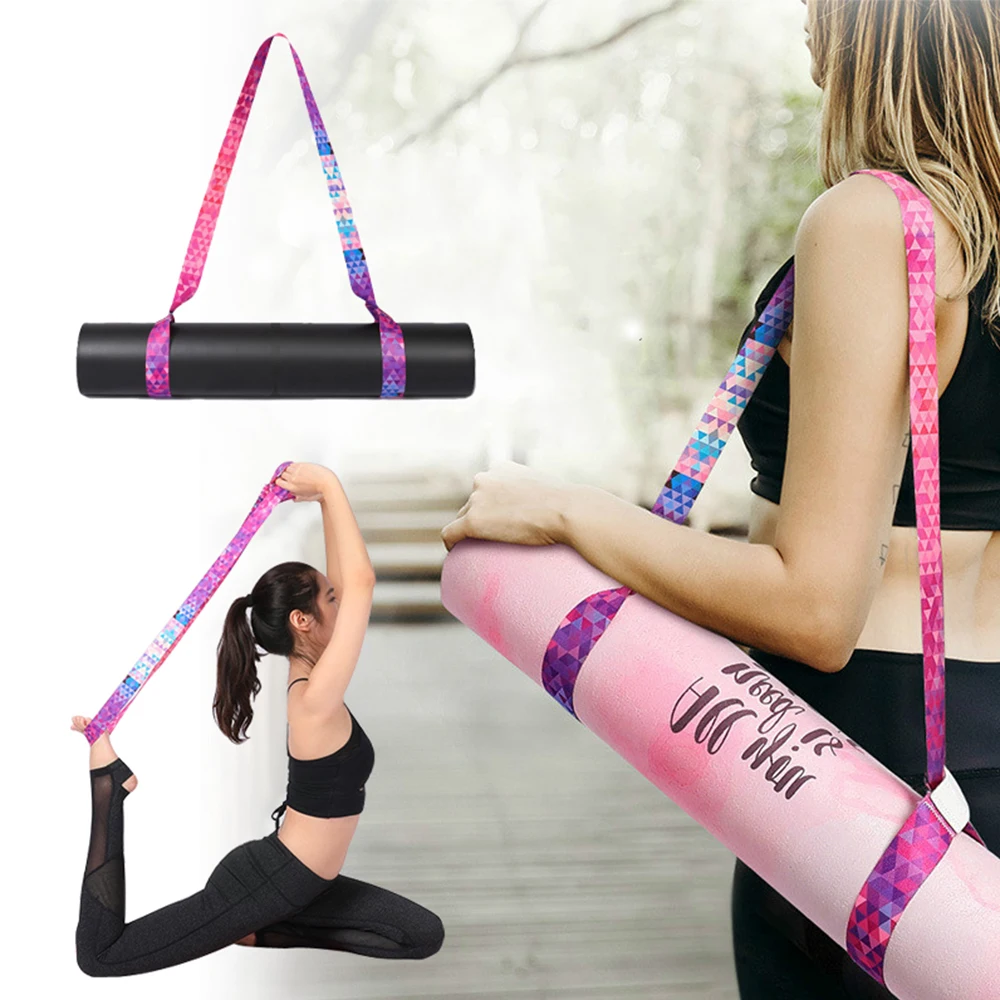 Yoga Mat Strap Pilates Mat Carrier Carrying Band Loop Holder Stretch Strap 