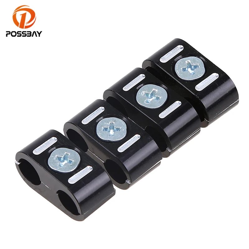 POSSBAY4pcsMotorcycleBrakeThrottleCableClipsClampsfitforHarleySportster8831200Dyna