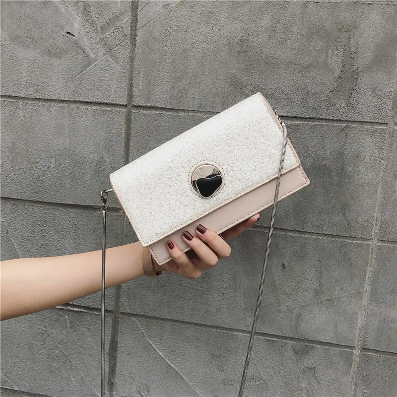 

Bag Women's 2019 New Style Korean-style Fashion Fresh Solid Color Bag Shoulder Cross-body Square Sling Bag a Generation of Fat