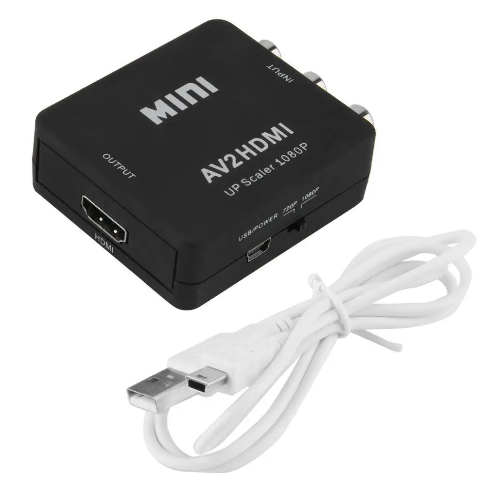 HDMI к RCA композитный видео BUdio AV CVBS адаптер конвертер 1080p HDMI2AV бу
