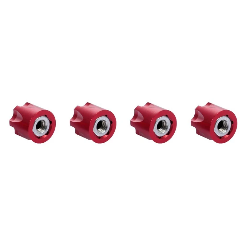 

4PCS Aluminium RC Car Wheel Rim Center Cap M4 Nut for 1/10 RC Crawler Traxxas TRX4 Axial SCX10 90046 D90 Tamiya MST for RC Car